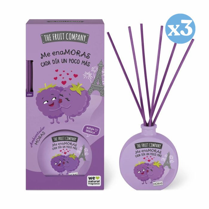Lot de 3 - Diffuseur Mikado 40 ml - Mûres - The Fruit Company - The Fruit Company - 1