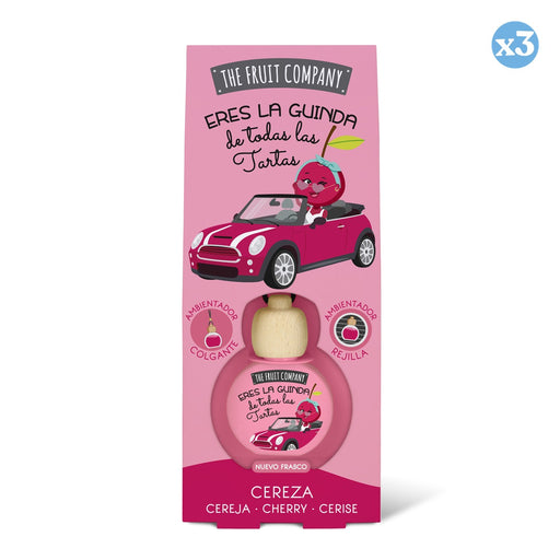 Lot de 3 - Désodorisant pour voiture 6,5 ml - Cerise - The Fruit Company - The Fruit Company - 1