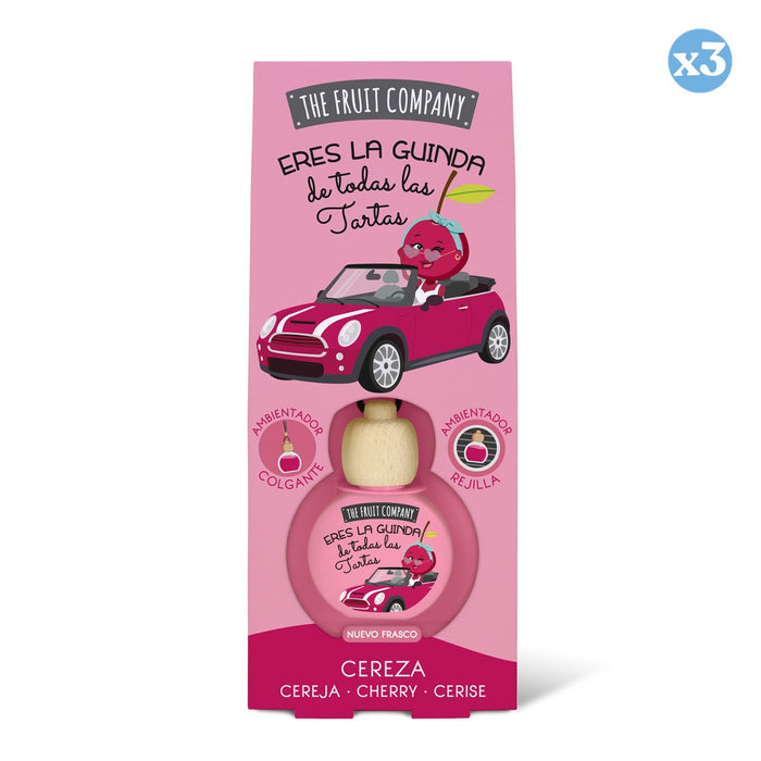 Lot de 3 - Désodorisant pour voiture 6,5 ml - Cerise - The Fruit Company - The Fruit Company - 1