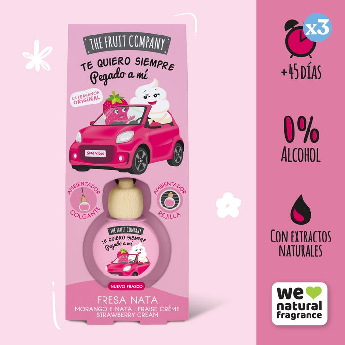 Pack 3x - Désodorisant de Voiture 6,5 ml - Fraise Crème - The Fruit Company - The Fruit Company - 4