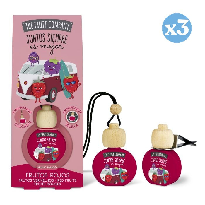 Lot de 3 - Diffuseur de voiture 6,5 ml - Fruits rouges - The Fruit Company - The Fruit Company - 1