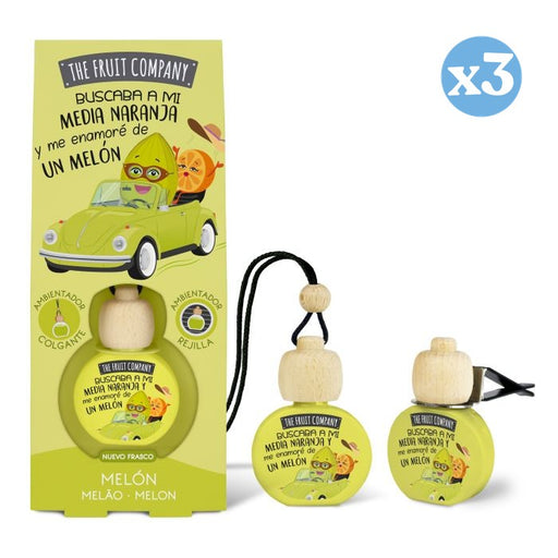 Lot de 3 - Diffuseur de Voiture 6,5 ml - Melon - The Fruit Company - The Fruit Company - 1