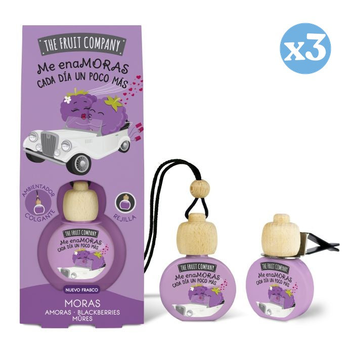 Pack 3x - Désodorisant pour Voiture 6,5 ml - Mûres - The Fruit Company - The Fruit Company - 1