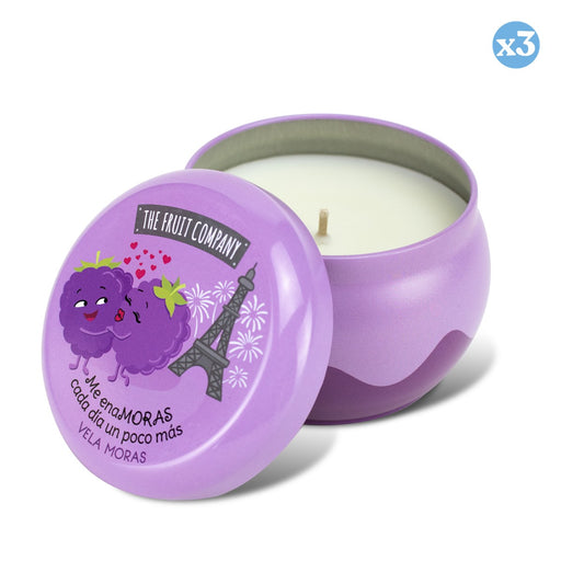 Pack 3x - BOUGIE POT 1 MÈCHES MÛRES - THE FRUIT COMPANY - The Fruit Company - 2