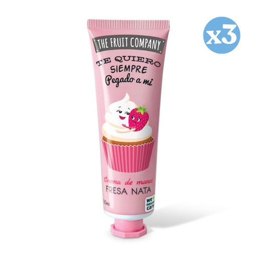 Pack 3x - Crème pour les mains 50 ml - Fraise Crème - The Fruit Company - The Fruit Company - 1