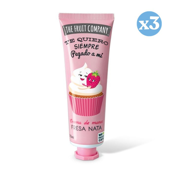 Pack 3x - Crème pour les mains 50 ml - Fraise Crème - The Fruit Company - The Fruit Company - 1