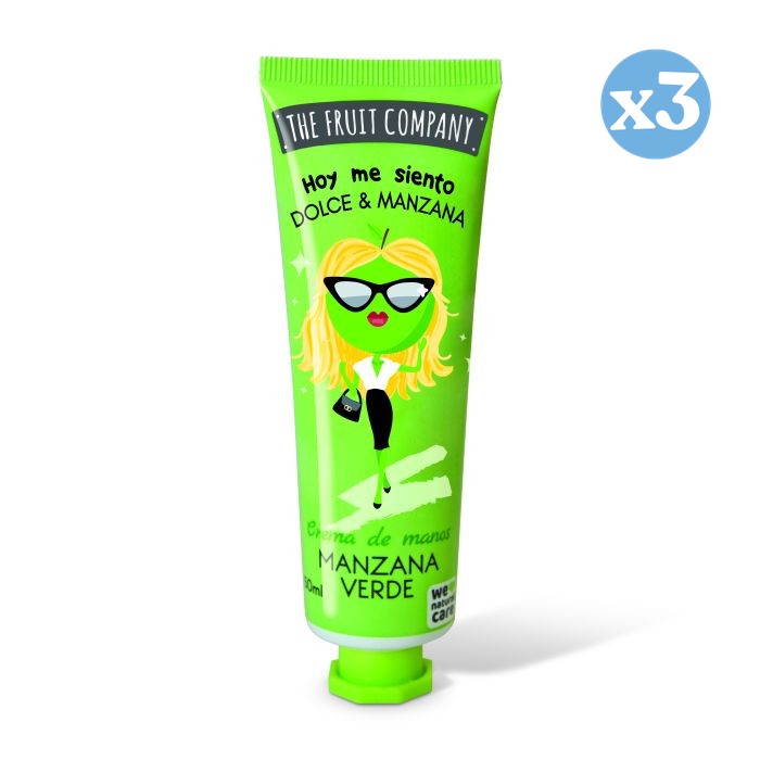 Pack 3x - Crème pour les mains 50 ml - Pomme verte - The Fruit Company - The Fruit Company - 1
