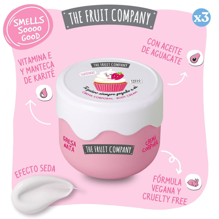 Pack 3x - Crème pour le corps Fraise Crème - The Fruit Company - The Fruit Company - 2