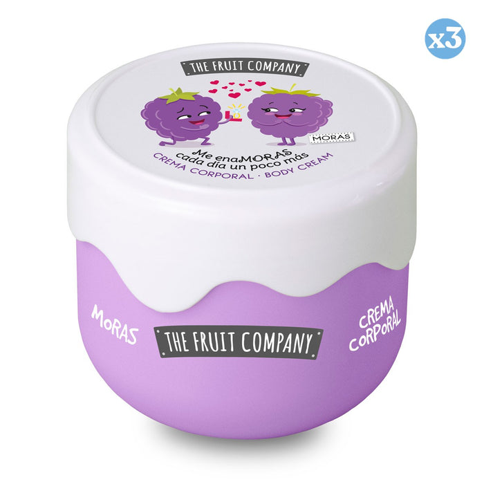Pack 3x - CRÈME CORPORELLE DE MÛRES 185 ML - The Fruit Company - 1