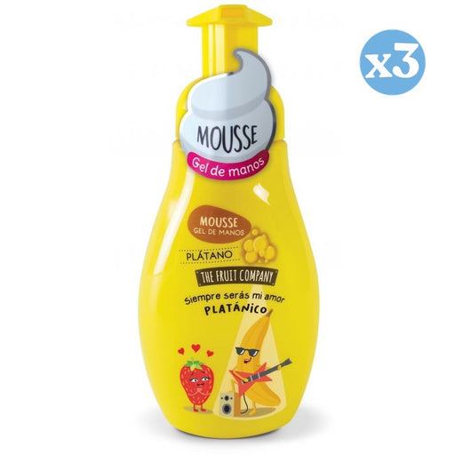 Pack 3x - Mousse Gel Mains Banane - The Fruit Company - The Fruit Company - 1