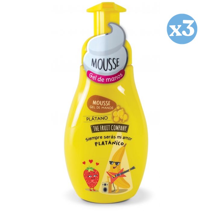 Pack 3x - Mousse Gel Mains Banane - The Fruit Company - The Fruit Company - 1