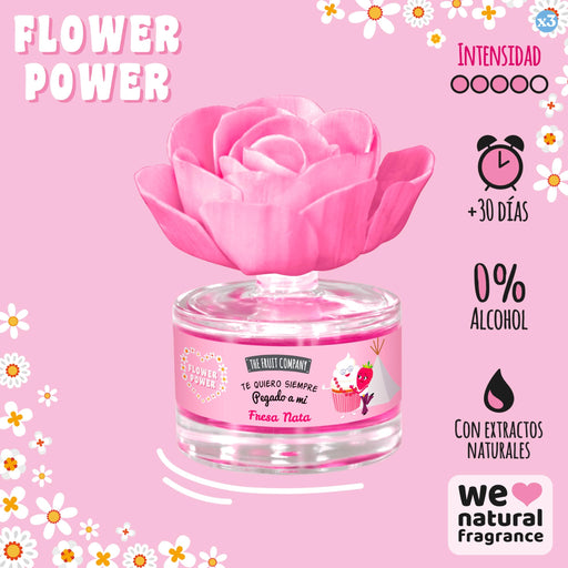Lot de 3 - Fleur Parfumée Fraise Crème - The Fruit Company - The Fruit Company - 2