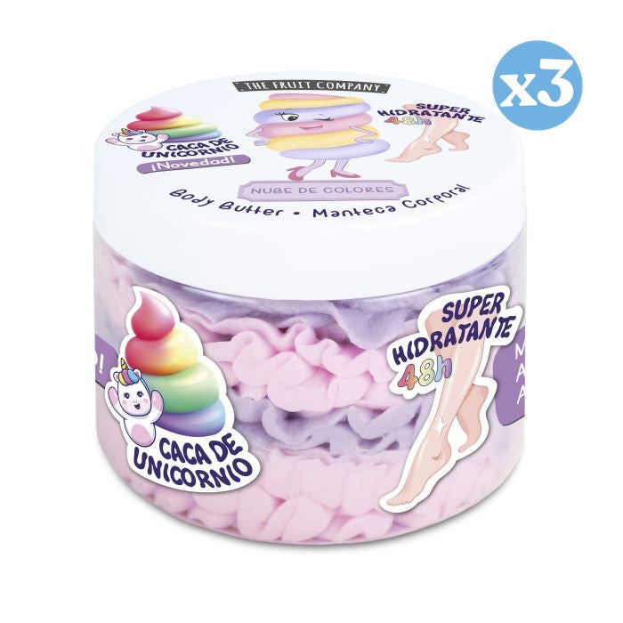 Pack 3x - BEURRE CORPOREL NUAGE DE COULEURS 250GR TFC - The Fruit Company - 1