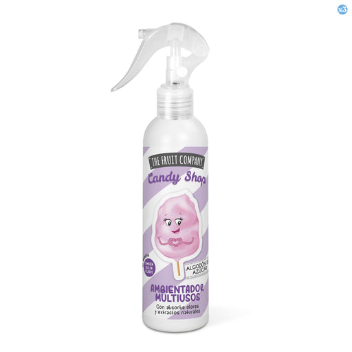 Pack 3x - Spray assainisseur multi-usages - Sucre de coton - Édition Candy 200ml - The Fruit Company - 1