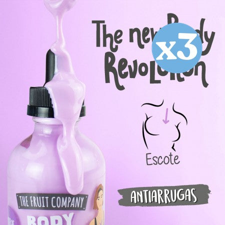 Pack 3x - SÉRUM CORPOREL AU RÉTINOL SPÉCIAL DÉCOLLETÉ - MÛRES 118 ML TFC - The Fruit Company - 3