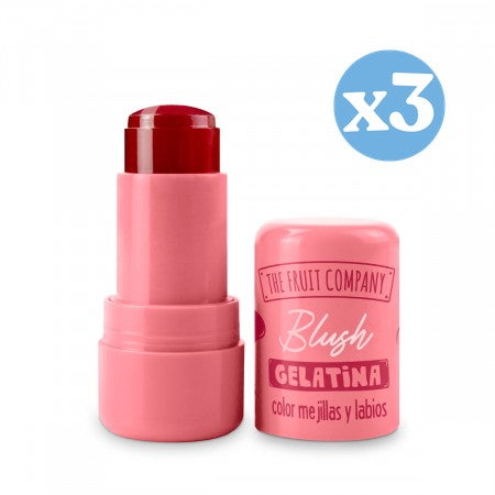 Pack 3x - 01 Gelée de Rouge à Lèvres et Joues - Pêche - The Fruit Company - 1