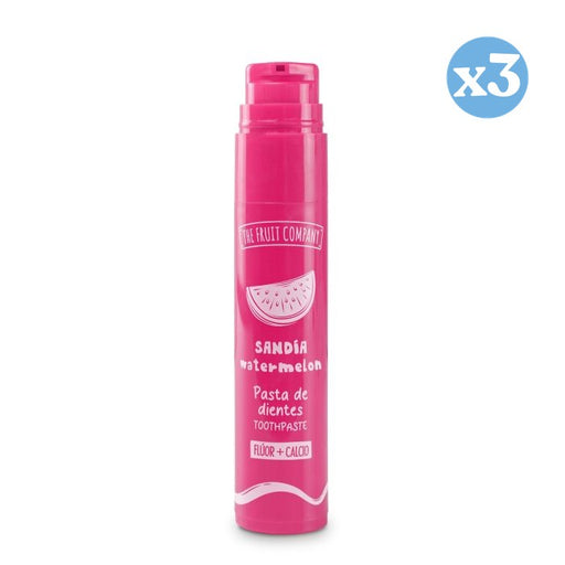 Pack 3x - Dentifrice à la Pastèque Fluor + Calcium - The Fruit Company - 1
