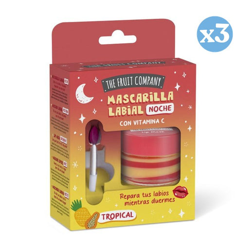 Pack de 3 - Masque Lèvres Tropical - Vitamine C 12 ml - The Fruit Company - 1