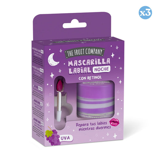 Pack 3x - Masque pour les lèvres Raisin - Rétinol 12ml - The Fruit Company - 1