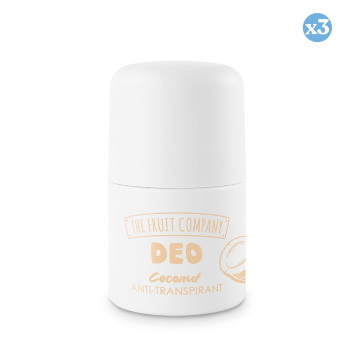 Lot de 3 - DÉO ROLL ON COCO ANTITRANSPIRANT TOUCHER DOUX - The Fruit Company - 2