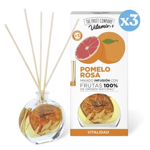 Pack 3x - Mikado Infusion Pamplemousse Rose Vitamin+ - The Fruit Company - 1