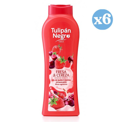 Pack 6x - Gel passion fraise et cerise - Tulipan Negro - 1