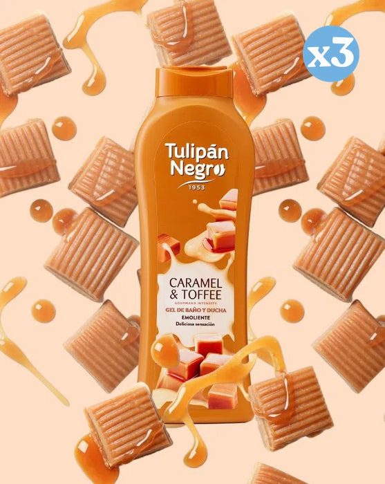 Pack 3x - Gel douche caramel cream toffee - Tulipan Negro - 3