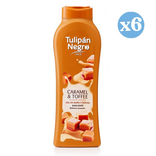 Pack 6x - Gel douche caramel cream toffee - Tulipan Negro - 1