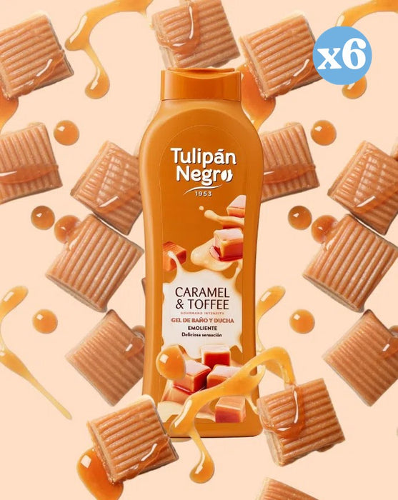 Pack 6x - Gel douche caramel cream toffee - Tulipan Negro - 3