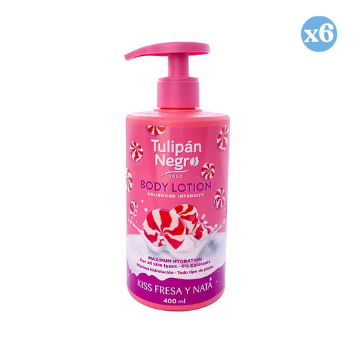 Pack 6x - Baume pour le corps Kiss à la fraise et à la crème - Tulipan Negro - 2