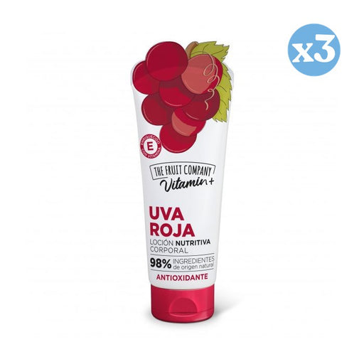 Pack 3x - Lotion Corporelle Antioxydante au Raisin - The Fruit Company - 1