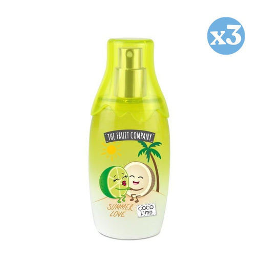 Pack 3x - Eau de Toilette Coco et Citron vert - 40ml - The Fruit Comapny - Essence Rafraîchissante - The Fruit Company - 1