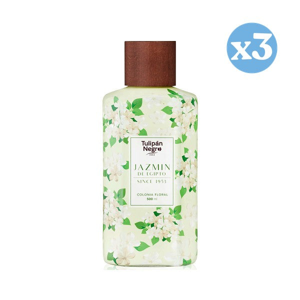 Lot de 3 - Eau de Cologne Floral Jasmin d'Égypte : 500 ML - Tulipan Negro - 1