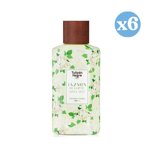 Pack 6x - Eau de Cologne Floral Jasmin d'Egypte: 500 ML - Tulipan Negro - 1