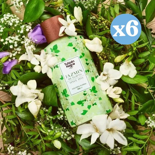 Pack 6x - Eau de Cologne Floral Jasmin d'Egypte: 500 ML - Tulipan Negro - 2