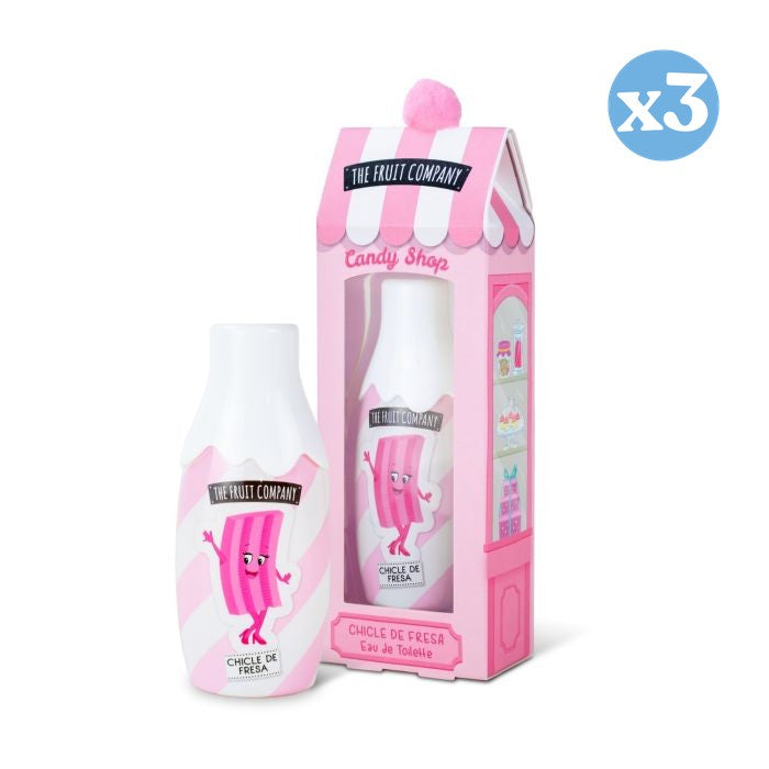 Pack 3x - Édition Candy Eau de Cologne Fraise - The Fruit Company - 1