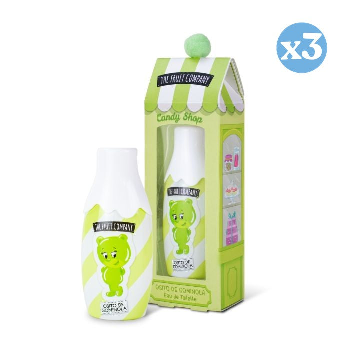 Lot 3x - Édition Candy Eau de Cologne Ourson en Gomme - The Fruit Company - 1