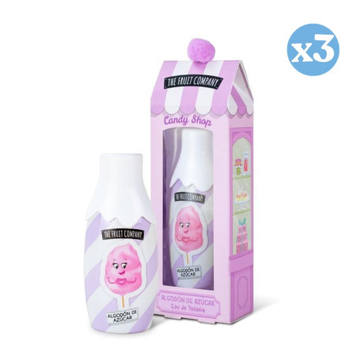 Pack 3x - Édition Candy Eau de Cologne Cotton Candy - The Fruit Company - 1