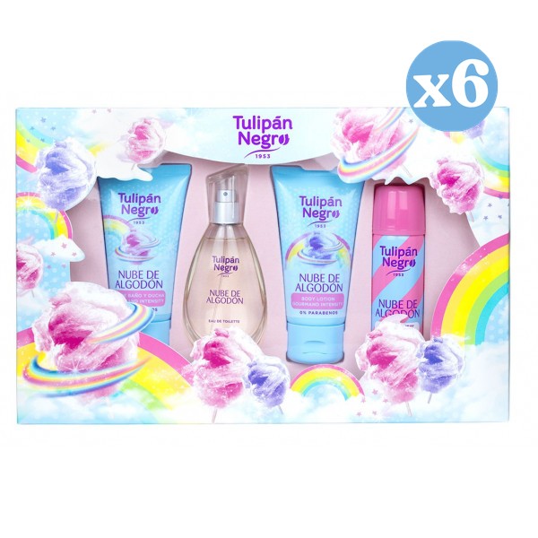 Pack 6x - Coffret eau de parfum nuage de coton - Tulipan Negro - 1