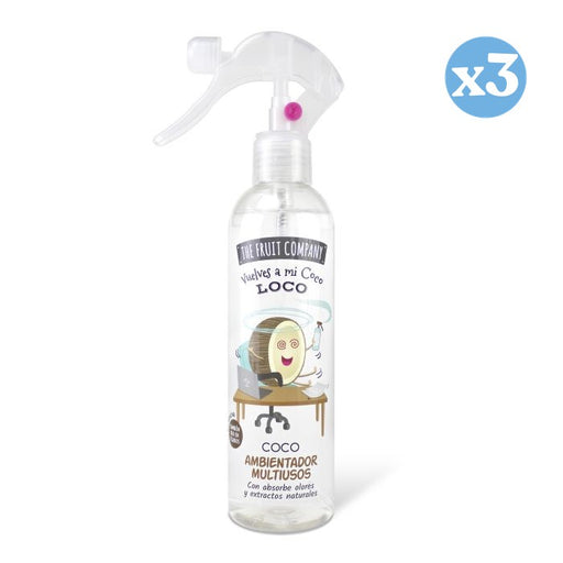 Pack 3x - Spray assainissant polyvalent à la noix de coco - The Fruit Company - 1