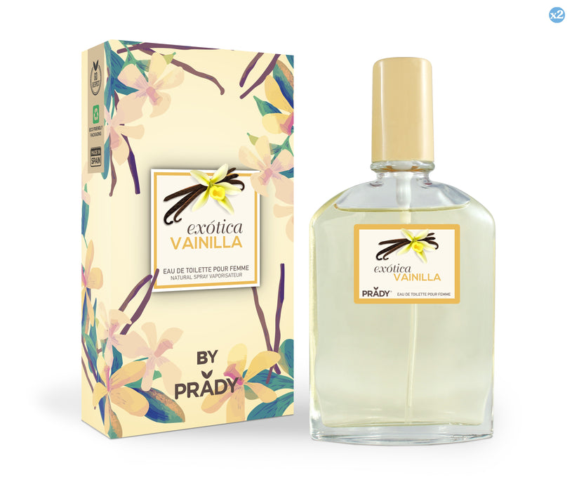 Pack 2x - Eau de Toilette Vanille Exotique - 90ml - Prady - Prady - 1