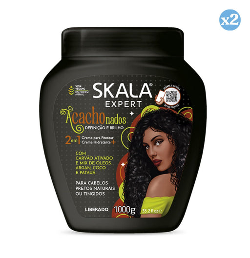 Pack 2x - CRÈME CONDITIONNANTE CHEVEUX BOUCLÉS 1000ML - Skala - 1