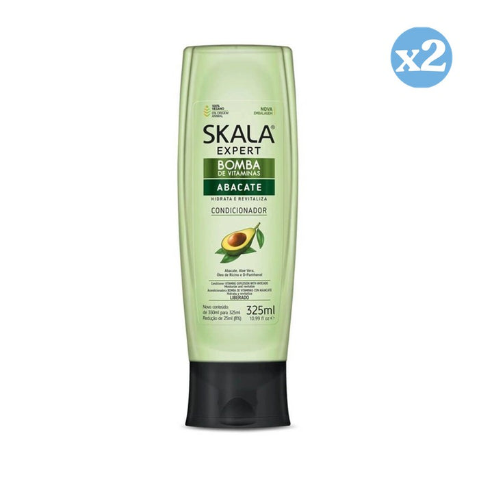 Pack 2x - Après-shampoing Vitamines Boost Avocat 325ml - Skala - 1