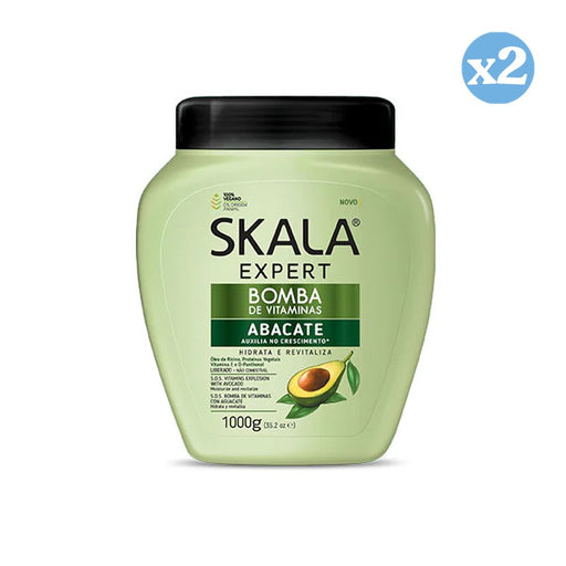 Pack 2x - Crème Revitalisante Bombes Vitamines Avocat 1000Ml - Skala - 1