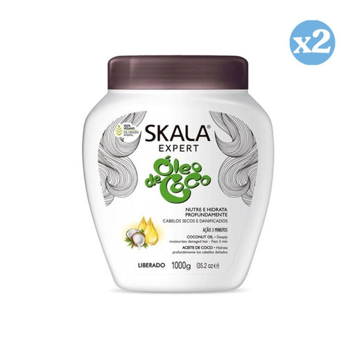 Pack 2x - Crème Adoucissante à l'Huile de Noix de Coco 1000Ml - Skala - 1