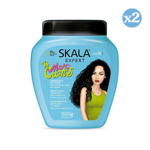 Pack 2x - Crème Conditionnante Mais Boucles 1000Ml - Skala - 1