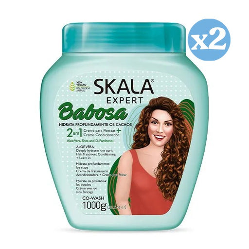 Pack 2x - Crème Revitalisante à la Bave d'Escargot Hydratante et Nutritive 1000 ml - Skala - 1