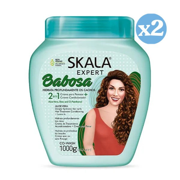 Pack 2x - Crème Revitalisante à la Bave d'Escargot Hydratante et Nutritive 1000 ml - Skala - 1