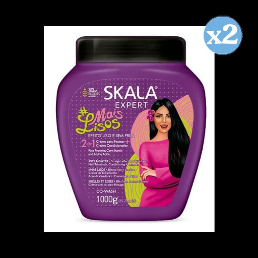 Pack 2x - Crème revitalisante pour cheveux extra lisses 1000Ml - Skala - 1
