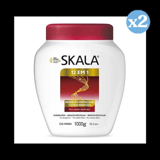 Pack 2x - Crème revitalisante 12 en 1 1000Ml - Skala - 1